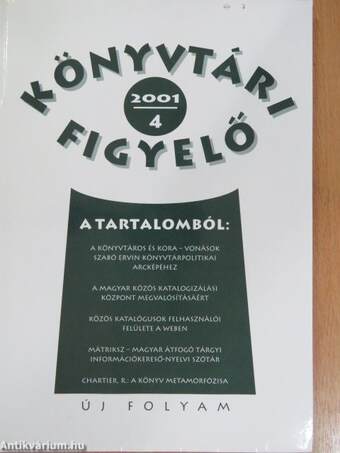 Könyvtári Figyelő 2001/4.