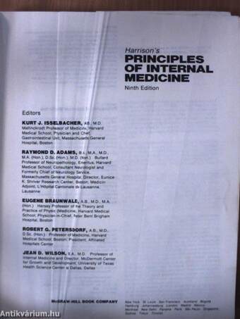 Harrison's Principles of Internal Medicine 1-2.