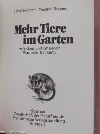 Mehr Tiere im Garten