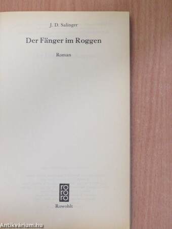 Der fänger im roggen