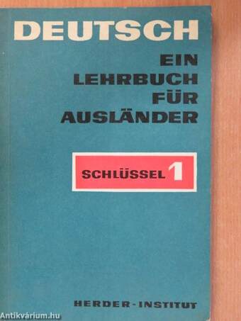 Deutsch - Ein Lehrbuch für Ausländer - Schlüssel 1.