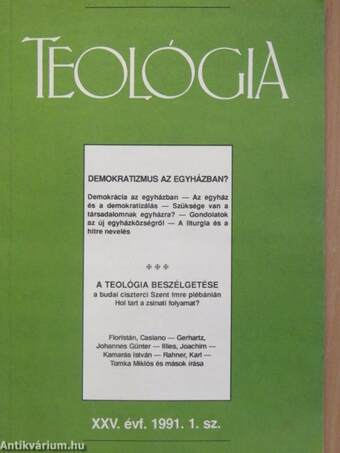 Teológia 1991/1-4.