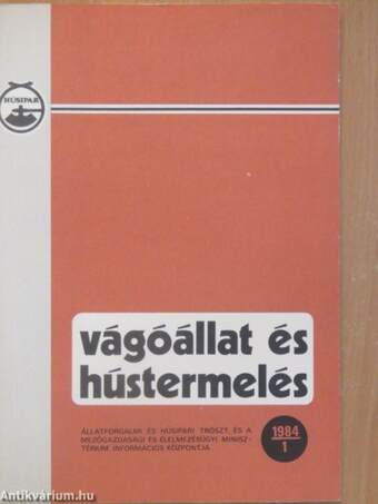 Vágóállat és hústermelés 1984. január-december