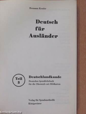 Deutsch für Ausländer 3