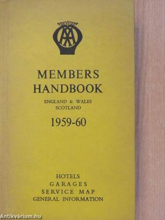 The Automobile Association Members Handbook 1959-60