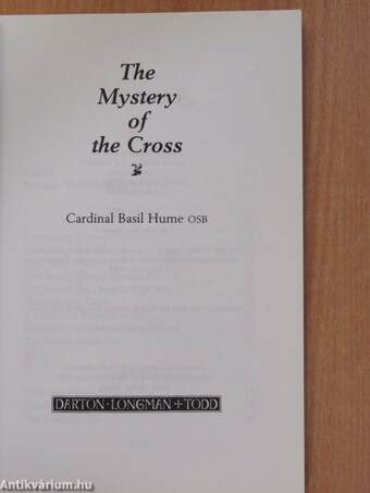 The Mystery of the Cross