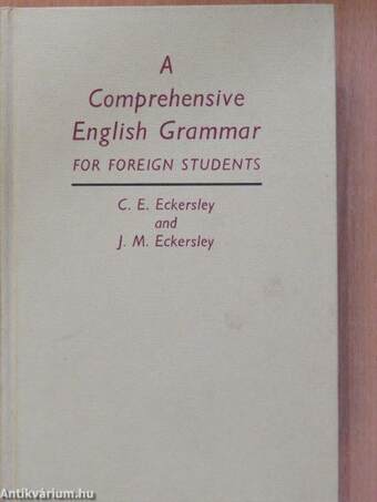 A Comprehensive English Grammar for foreign students