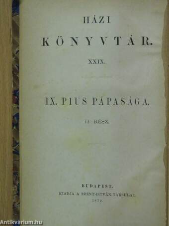 IX. Pius pápasága II. (töredék)/Vitéz János esztergomi érsek élete