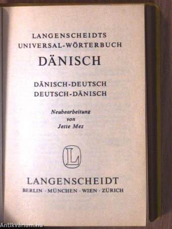 Langenscheidts Universal-Wörterbuch Dänisch