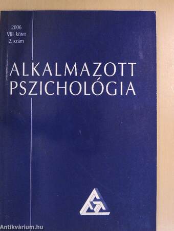 Alkalmazott pszichológia 2006/2.
