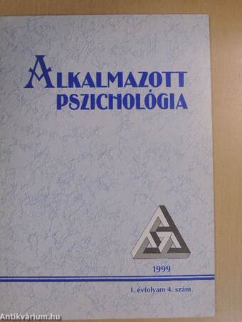 Alkalmazott Pszichológia 1999/4.