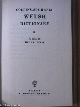 Collins-Spurrell Welsh Dictionary