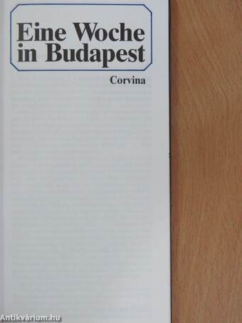 Eine Woche in Budapest