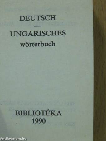 Magyar-német/Német-magyar miniszótár I-II. (minikönyv)