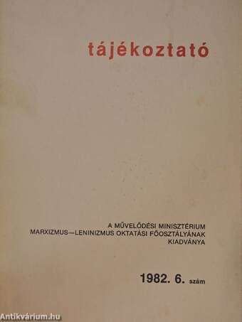 Tájékoztató 1982/6.