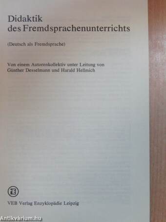 Didaktik des Fremdsprachenunterrichts