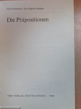 Die Präpositionen