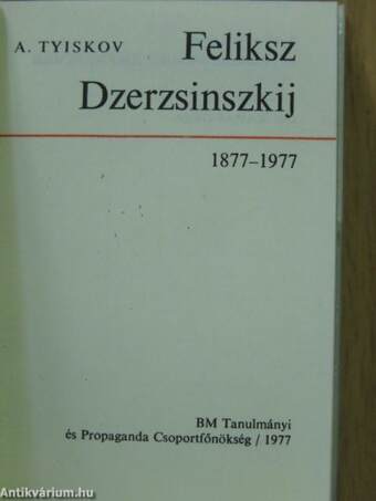 Feliksz Dzerzsinszkij (minikönyv)