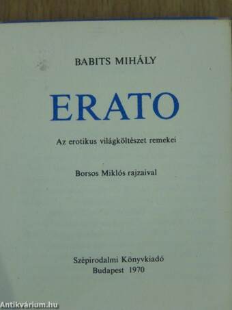 Erato (minikönyv) (számozott)