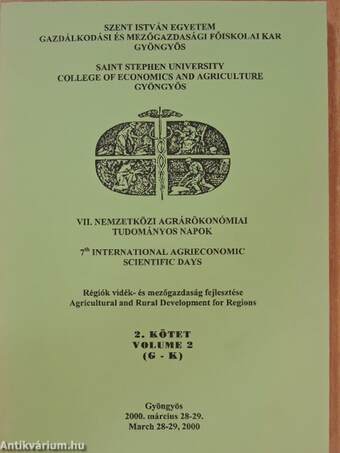 VII. Nemzetközi Agrárökonómiai Tudományos Napok 2.