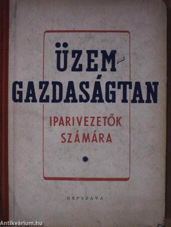 Üzemgazdaságtan I.