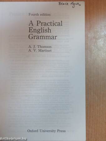 A Practical English Grammar