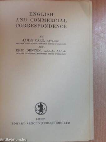 English and Commercial Correspondence