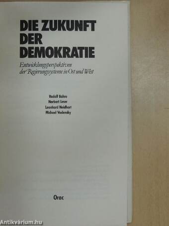 Die Zukunft der Demokratie