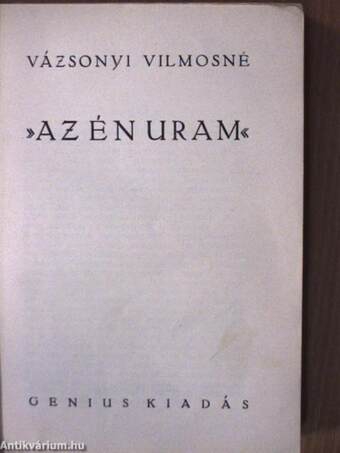 »Az én uram«