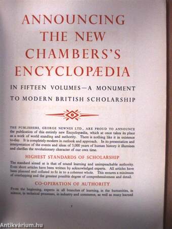 Announcing The New Chambers's Encyclopaedia