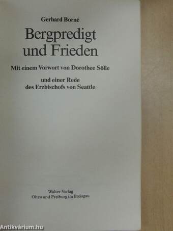 Bergpredigt und Frieden