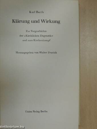 Klärung und Wirkung