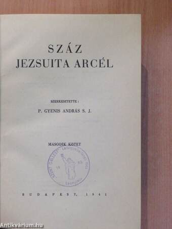 Száz jezsuita arcél II. (töredék)