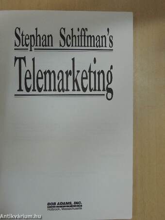 Stephan Schiffman's Telemarketing