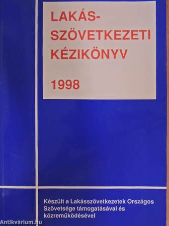 Lakásszövetkezeti kézikönyv 1998