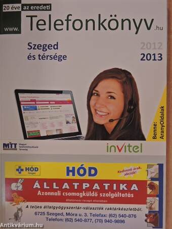 Telefonkönyv - Szeged és térsége 2012/2013
