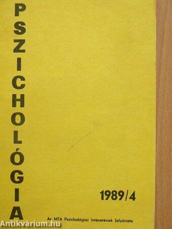 Pszichológia 1989/4.