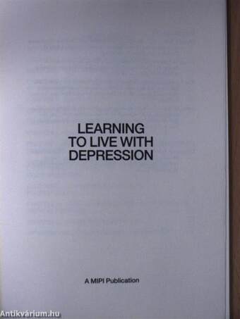 Learning to Live with Depression