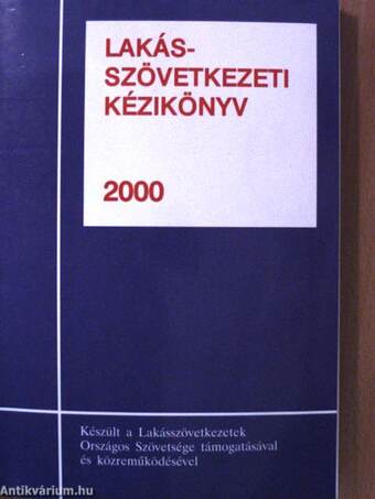 Lakásszövetkezeti kézikönyv 2000