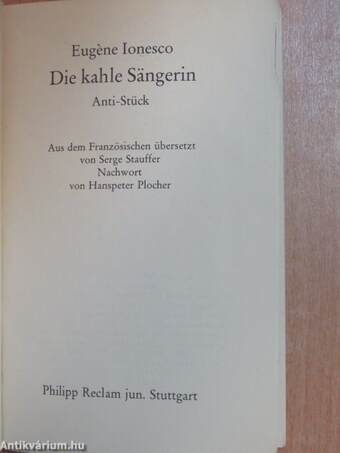 Die kahle Sängerin