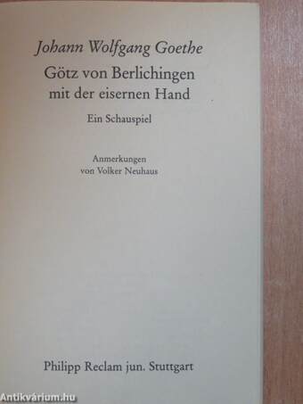 Götz von Berlichingen mit der eisernen Hand