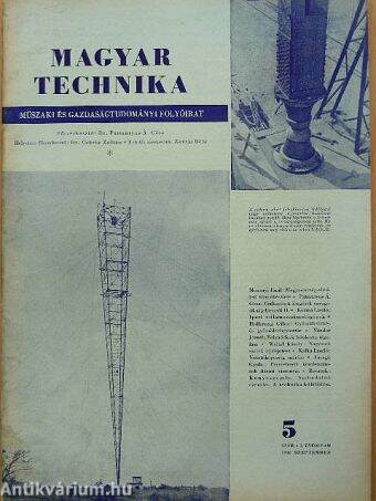 Magyar Technika 1946. szeptember