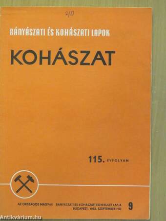 Bányászati és Kohászati Lapok - Kohászat/Öntöde 1982. szeptember