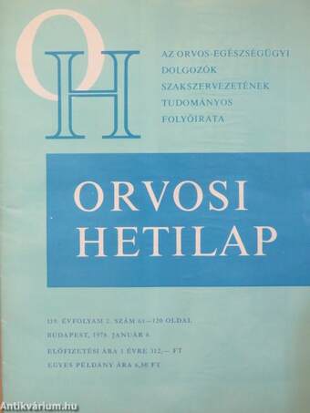 Orvosi Hetilap 1978. (nem teljes évfolyam)