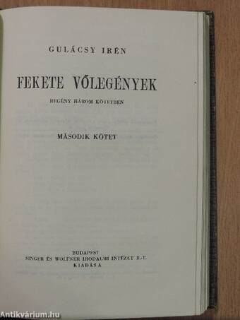 Fekete vőlegények I-III.