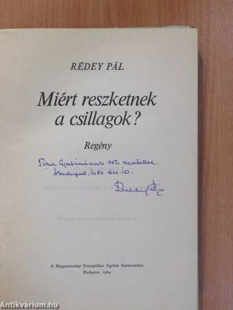 Miért reszketnek a csillagok? (dedikált példány)