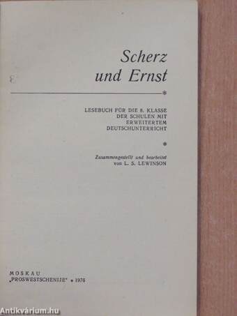 Scherz und Ernst