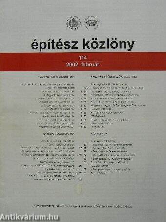 Építész közlöny 1997-2005 (vegyes számok, 43 db)