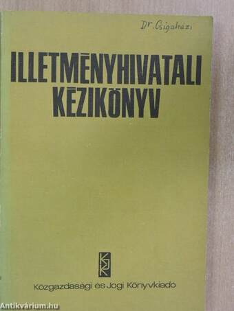 Illetményhivatali kézikönyv