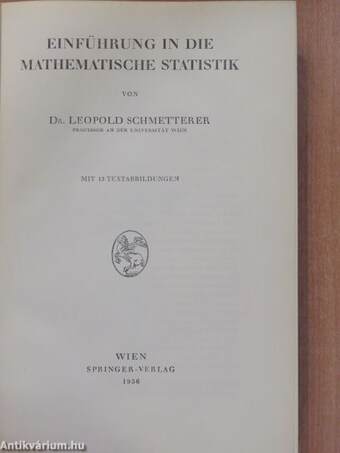 Einführung in die mathematische Statistik